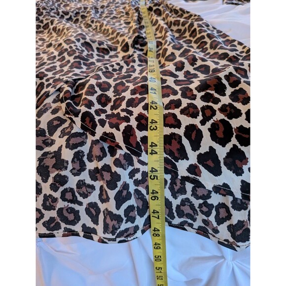 BEAUTIFUL by Lawrence Zarian Dress Women's 16 Cheetah Leopard Faux Wrap Career - Picture 12 of 12